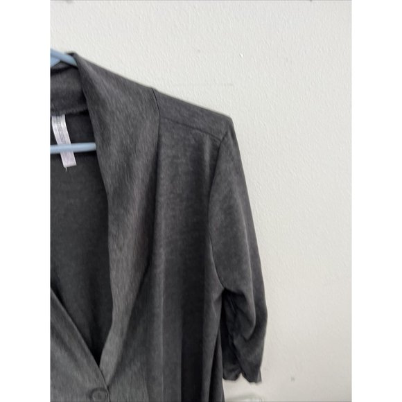 M&S espresso size L cardigan gray button up - Picture 4 of 9